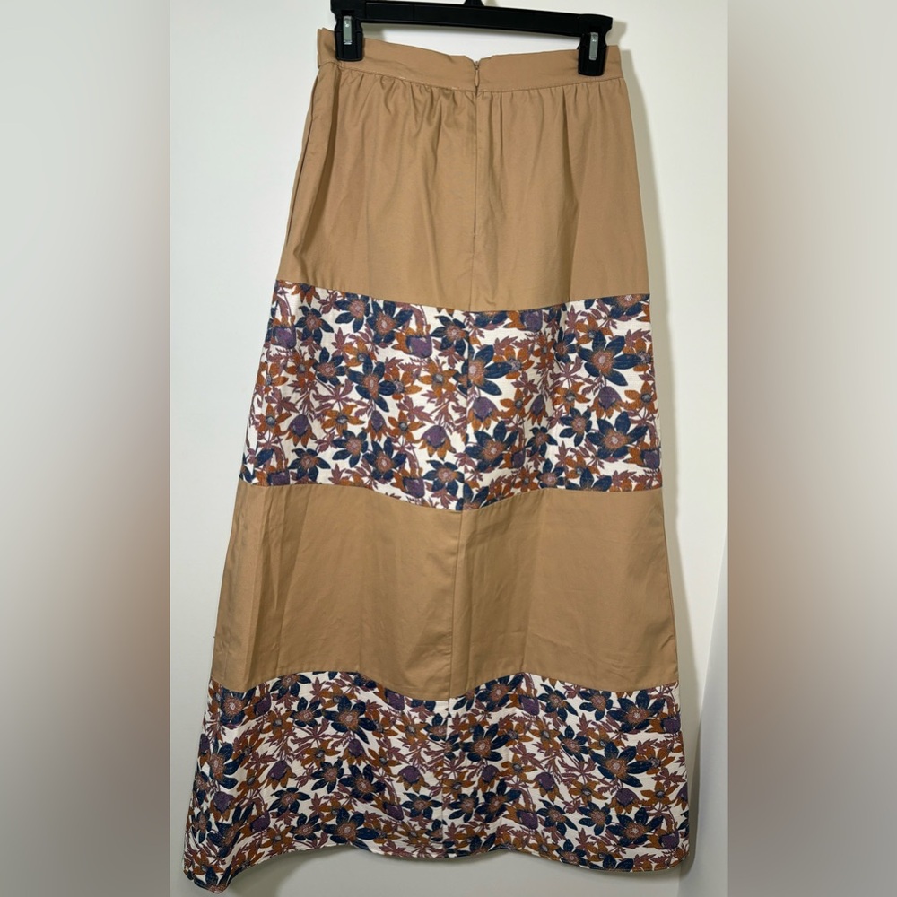 Anthropologie Sachin & Babi Jacquard Cotton Floral Maxi Skirt - NWOT - Picture 4 of 6